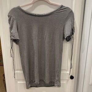 Soft and Sexy T American Eagles short sleeve shirt blue and white stripes small